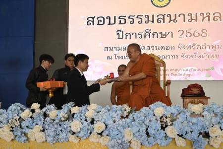สอบธรรมสนามหลวง ประจำปีการศึกษา 2568  โรงเรียนจักรคำคณาทร จังหวัดลำพูน  27 พฤศจิกายน 2568  เวลา 8.30 น. โรงเรียนจักรคำคณาทร จังหวัดลำพูน ได้รับความเมตตาจากพระครูไพศาลธรรมานุสิฐ เจ้าคณะอำเภอเมืองลำพูน เป็นประธานฝ่ายสงฆ์ ในการจัดกิจกรรม สอบธรรมสนามหลวง