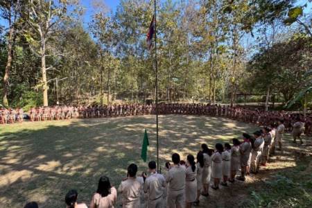 กิจกรรมลูกเสือ เนตรนารี และผู้บำเพ็ญประโยชน์  ประจำปีการศึกษา 2568 ระหว่างวันที่ 22-24 มกราคม 2569 Chakkham Khanathon School, Lamphun, organized the annual camp for Scouts, Girl Scouts, and Girl Guides for the 2025 academic year. 